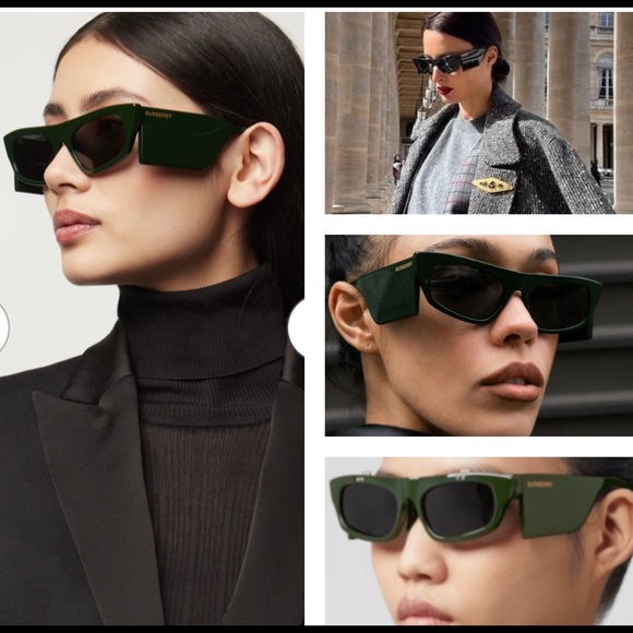 BURBERRY UNIQUE SUNGLASSES AT MILAN FASHION WEEK IN MILAN ON VICTORIA STELLA - Picture 8 of 16